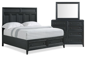 Casa 5-Piece Queen Bedroom Set - Black