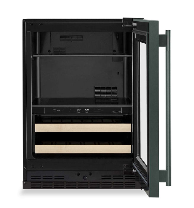  KitchenAid 24\" Beverage Centre with Wood-Front Racks – Juniper - KUBR524SJP