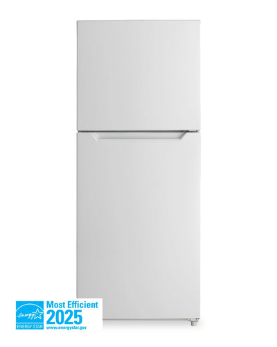 Danby 27.56” 14.2 Cu. Ft. Apartment Size Top Mount Fridge - White - DFF142E1WDB | Réfrigérateur Danby de format appartement de 14,2 pi3 et de 27,56 po à congélateur supérieur - blanc - DFF142E1WDB