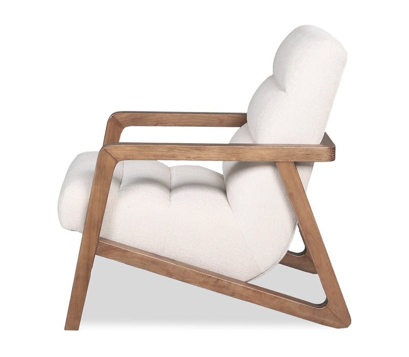 Cove 28\" Chenille Fabric Accent Chair – Taupe 