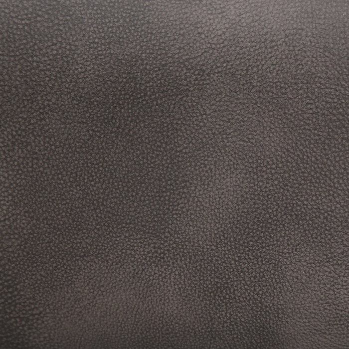 Ever 28\" Swivel Leather-Like Fabric Accent Chair – Dark Brown 