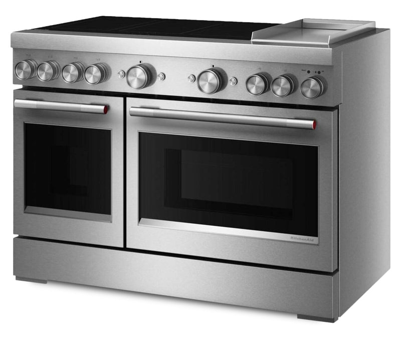 KitchenAid 6.3 Cu. Ft. Induction Freestanding Range with Griddle - Stainless Steel - KFID948SSS