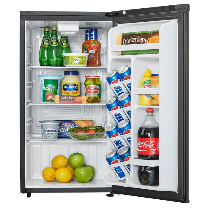 Danby 17.69\"  3.3 Cu. Ft. Single-Door Mini Fridge – Black - DAR033A6BDB