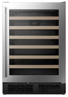 Hisense 5.4 Cu. Ft. 54-Bottle Wine Cooler with Wi-Fi and Reversible Door - Stainless Steel - HWS054N6SS