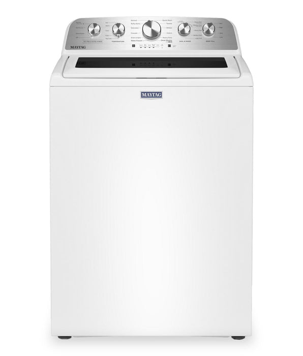 Maytag 5.5 Cu Ft. Top Load Washer with Pet Pro and 7.0 Cu. Ft. Pet Pro Electric Dryer – White
