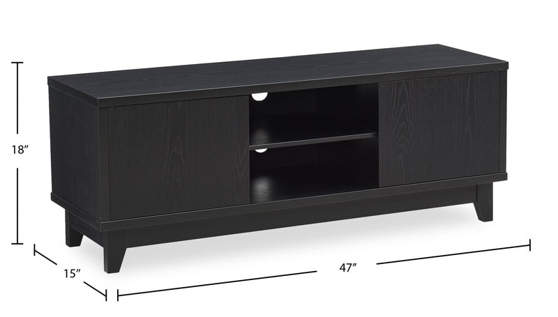 Tanner 47\" TV Stand – Matte Black