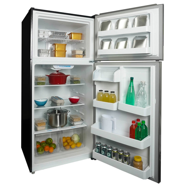 Danby 29.5” 18.1 Cu. Ft. Top Mount Refrigerator – Stainless Steel - DFF180E2SSDB