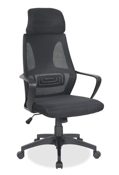 Bennet 24.4" Adjustable Mesh Office Chair – Black | Chaise de bureau réglable Bennet de 24.4 po en mailles - noire
