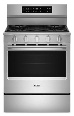 Maytag 5 Cu. Ft. Smart True Convection Gas Range with Grill Mode - Stainless Steel - MFGS8030RZ