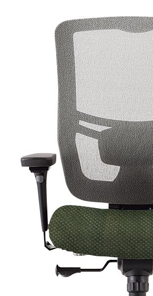Tempur-Pedic Dante 26.4\" Office Chair - Green with Mesh Back