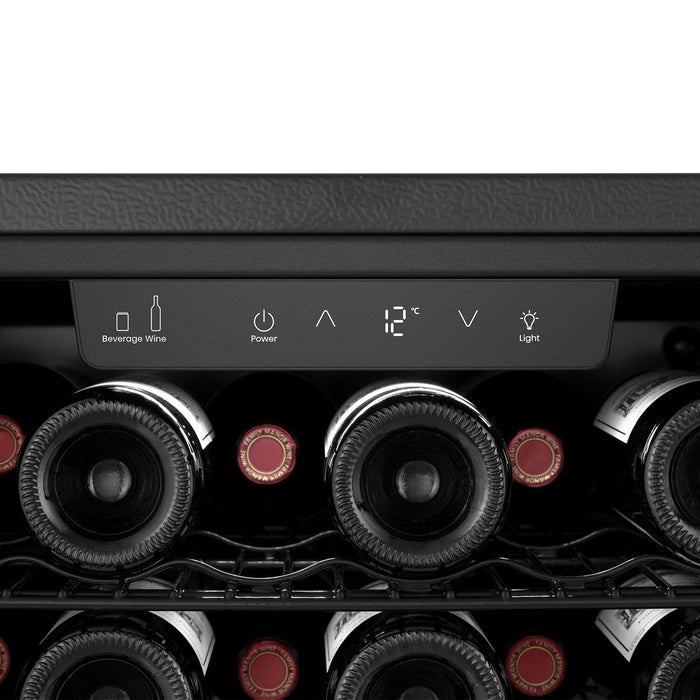 Hisense 5.4 cu. ft. 54-Bottle Hybrid Beverage and Wine Cooler with Reversible Door - Black - HWS054B1ASD