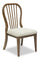 Clara Dining Chair with Polyester Fabric, Spindle-Back - Brown