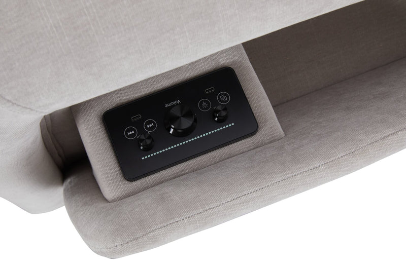 Shaquille O’Neal Home Legacy 6-Piece Right-Facing Power Reclining Sectional with Shaq-o-pedic Comfort - Grey 