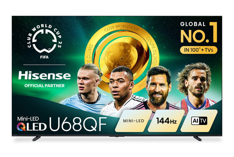 HISENSE 100\" U68QF Mini-LED QLED 4K UHD AI Fire TV (100U68QF)