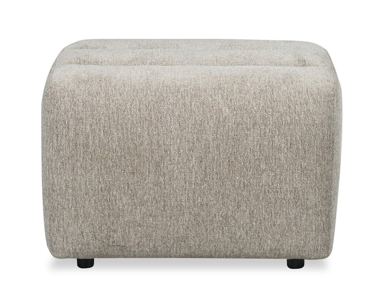  Cove 27\" Chenille Fabric Ottoman – Green