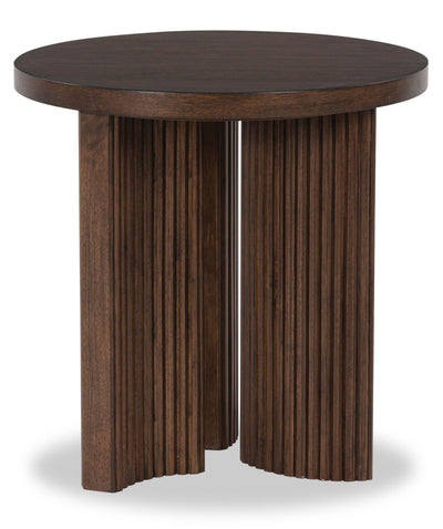Barlow 24” Solid Wood Mid-Century Modern End Table - Brown | Table de bout Barlow de 24 po de style moderne du milieu du 20e siècle en bois massif - brune