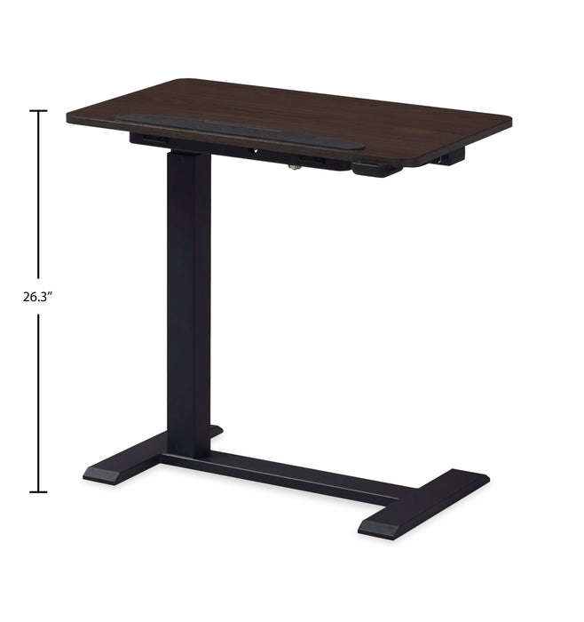 Aaron 26.77\" Portable Lift-Top Office Desk with Adjustable Height - Walnut