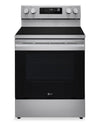 LG 30\" 6.3 Cu Ft. Smart Electric Range with Probake Convection® and EasyClean® - Stainless Steel - LREN6321YE