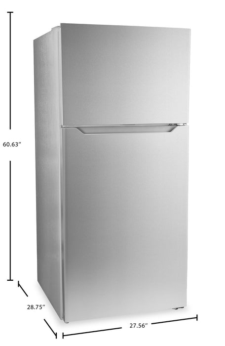 Danby 27.56” 14.2 Cu. Ft. Apartment Size Top Mount Refrigerator - Stainless Steel - DFF142E1SSDB \t
