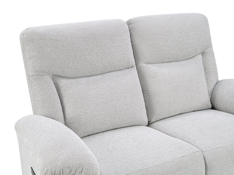 Spencer 80.9\" Chenille Fabric Power Reclining Sofa - Grey