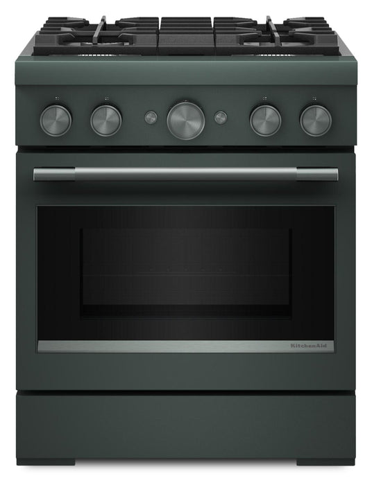 KitchenAid 4.1 Cu. Ft. Dual Fuel Range with No Preheat Air Fry Mode – Juniper - KFDS930SJP