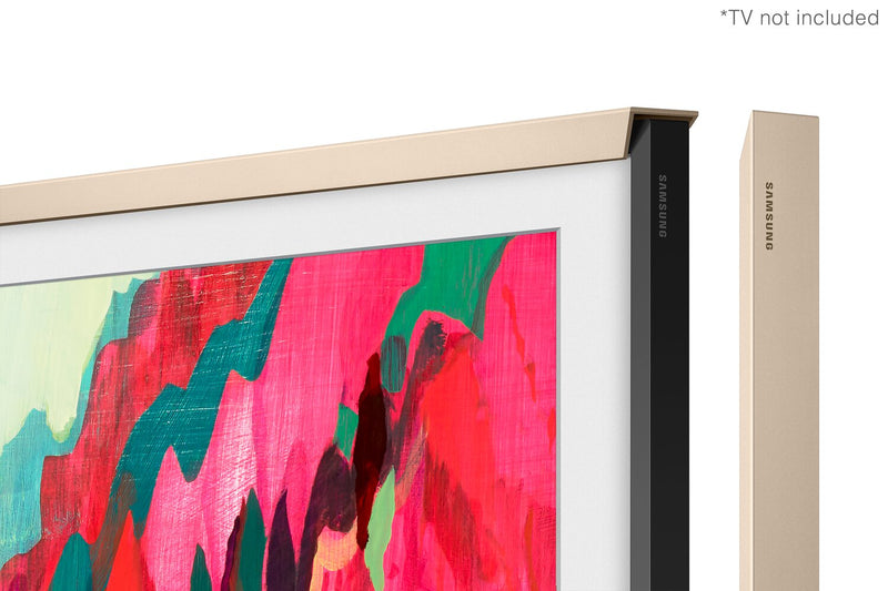 Samsung Customizable Bezel for 75\" The Frame Pro TV - Beveled Sand Gold