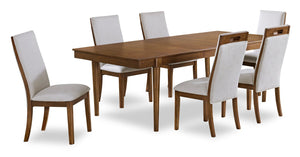 Ember 7pc Dining Set with Table & 6 Chairs, 74-92