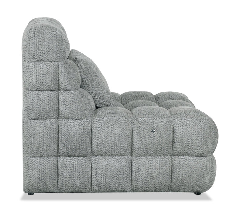 Wave 34.65\" Accent Chair with Massage - Grey