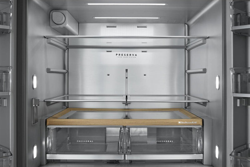 Kitchenaid 29 Cu. Ft. French Door Refrigerator – Black Ore - KRMF436SBE