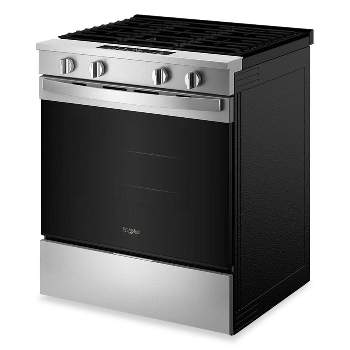 Whirlpool 30\" 5.0 Cu. Ft. Smart Gas Range with Air Cooking - FingerPrint Resistant Stainless Steel- WSGS4530TZ
