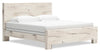 Derekson Panel Bed, Rustic White - King Size