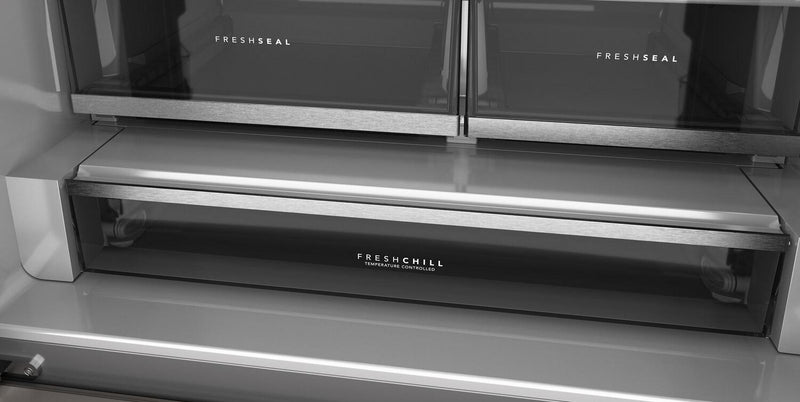 KitchenAid 36\" 24 Cu. Ft. Counter-Depth French Door Refrigerator - PrintShield Stainless - KRFC236SPS