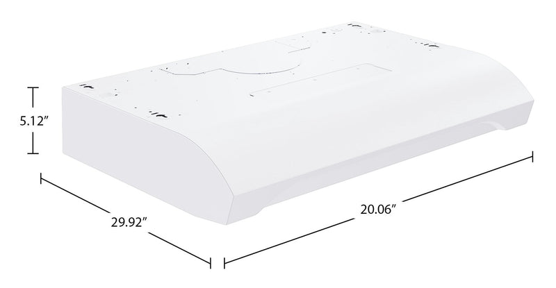 Broan ALT1 Series 30\" Under-Cabinet Range Hood – White - ALT1303WW