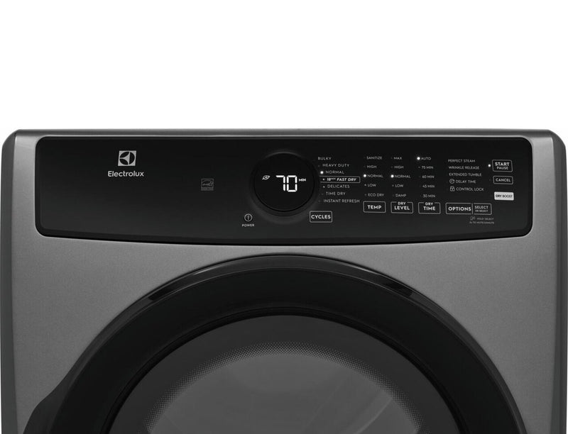 Electrolux 8 Cu. Ft. Electric Dryer - Titanium - Stackable - ELFE743CAT