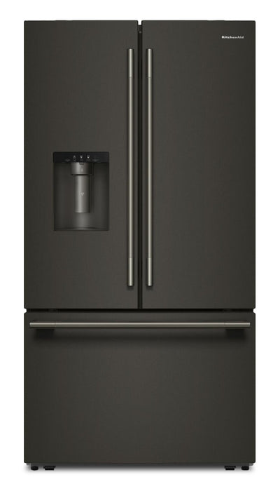 KitchenAid 30 Cu. Ft. French Door Refrigerator – Black Ore - KRFF436SBE 
