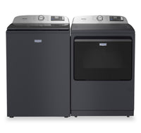 Maytag 6.0 Cu. Ft. Pet Pro Top-Load Washer and 7.4 Cu. Ft. Gas Dryer - Midnight Steel - MATL72GF  