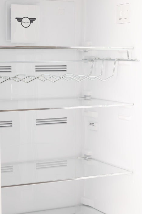 Unique Classic Retro 24\" 11 Cu Ft. Top Freezer Refrigerator – Matte Black - UNQ-310L MB TM