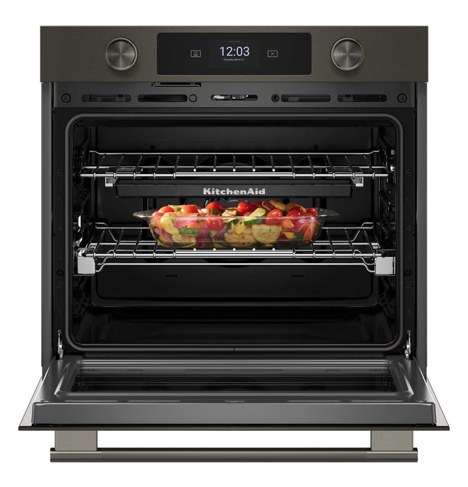 KitchenAid 30\" Smart Electric Single Wall Oven - Black Ore - KOES730SBE
