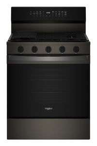 Whirlpool 5 Cu. Ft. Smart Gas Range with Air Fry and Self-Clean - Black Stainless Steel - WFGS7530RV 