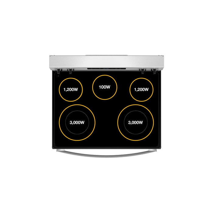 Whirlpool 5.3 Cu. Ft. Electric Range with Air Cooking - White - YWFES4530SW