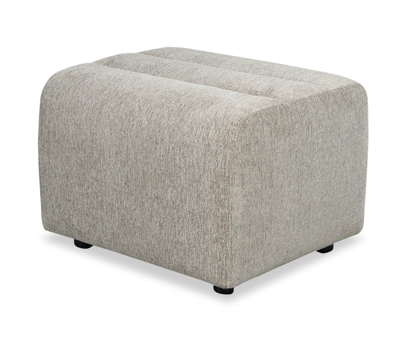  Cove 27\" Chenille Fabric Ottoman – Green