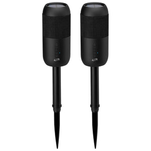 iLive Outdoor Bluetooth Speakers with Removable Yard Stakes – Set of Two