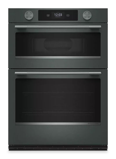 KitchenAid 30" Smart Electric Combo Wall Oven with Cooking Camera - Juniper - KOEC930SJP | Four mural combiné intelligent électrique KitchenAid de 30 po avec caméra de cuisson – Genièvre - KOEC930SJP