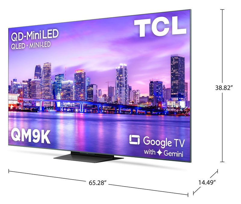 TCL 75\" QM9K QLED QD Mini-LED 4K UHD Smart Google TV (75QM9K)