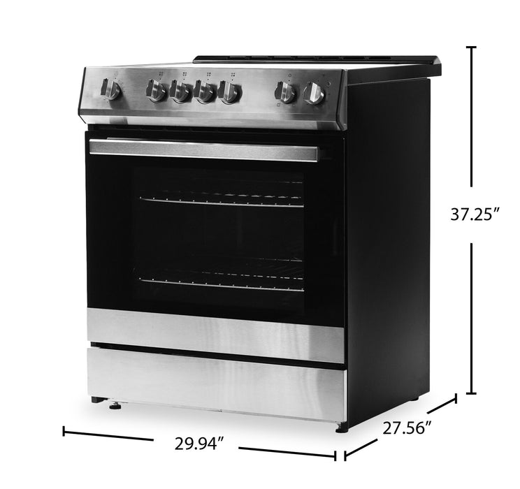 Danby 5.0 Cu. Ft. Smooth Top Electric Range – Stainless Steel - DRRM300BSSC