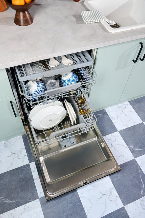 Kenmore 24” 45 dBA Front-Control Built-In Dishwasher with EASYREACH™ Lift – Stainless Steel - KKDW3RPHLIFT-45SS