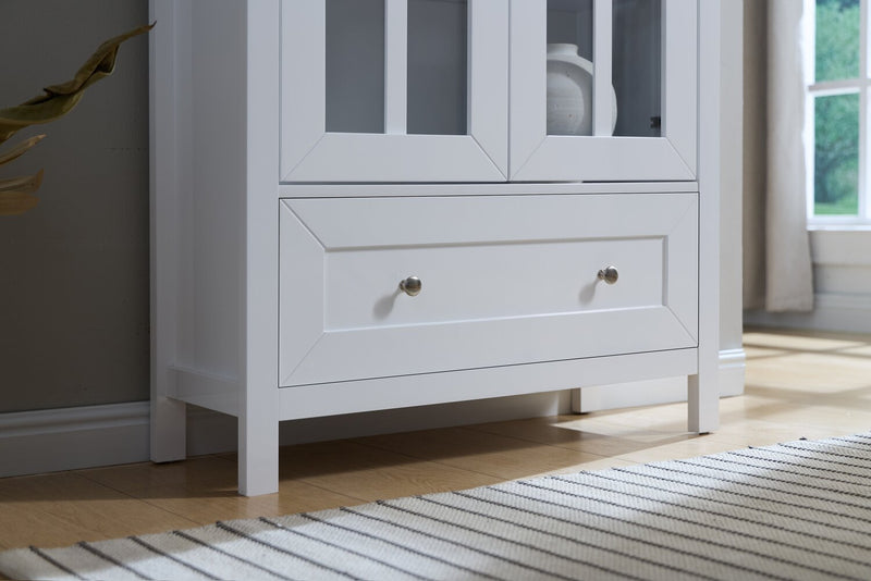 Tessa 31.5\" Storage Accent Cabinet – White 