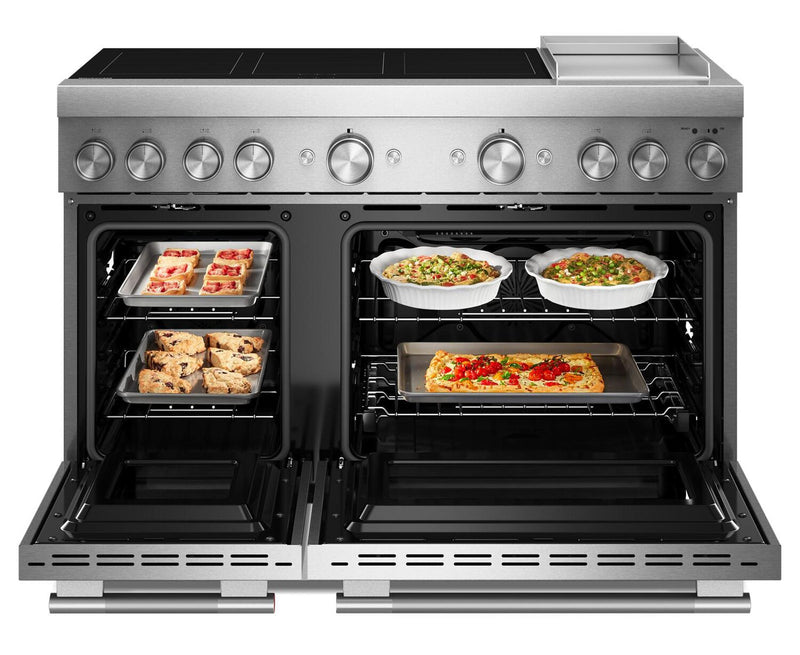 KitchenAid 6.3 Cu. Ft. Induction Freestanding Range with Griddle - Stainless Steel - KFID948SSS