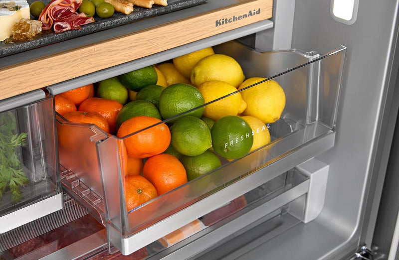 KitchenAid 30 Cu. Ft. French Door Refrigerator – Black Ore - KRFF436SBE 