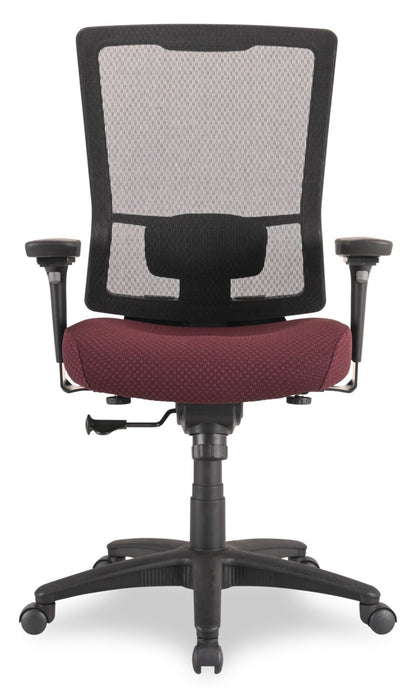 Tempur-Pedic Remy 26.8” Office Chair - Burgundy with Mesh Back